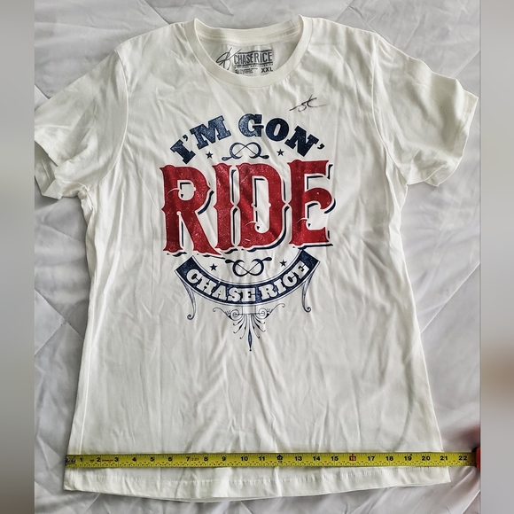*AUTOGRAPHED* Chase Rice Short Sleeve Tee Size XXL - Picture 5 of 5
